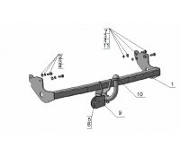 Фаркоп Hyundai HD65 2011-