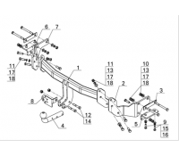Фаркоп Hyundai SANTA FE 2012-
