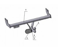 Фаркоп Hyundai PORTER 2005-2007