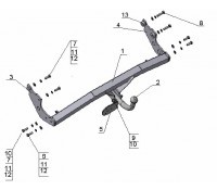 Фаркоп Hyundai GETZ 2003-