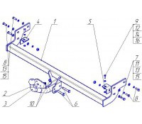 Фаркоп Hyundai ELANTRA 2006-