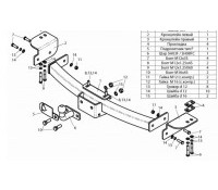 Фаркоп Toyota Land Cruiser (J120/J150) (2002-09)