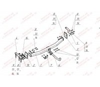 Фаркоп Nissan X-Trail T32 2014-