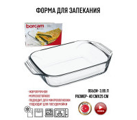 Форма Borcam 3,85л стекло