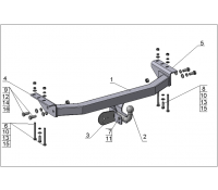 Фаркоп Mitsubishi Pajero Sport
