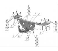 Фаркоп Fiat Albea 2002-